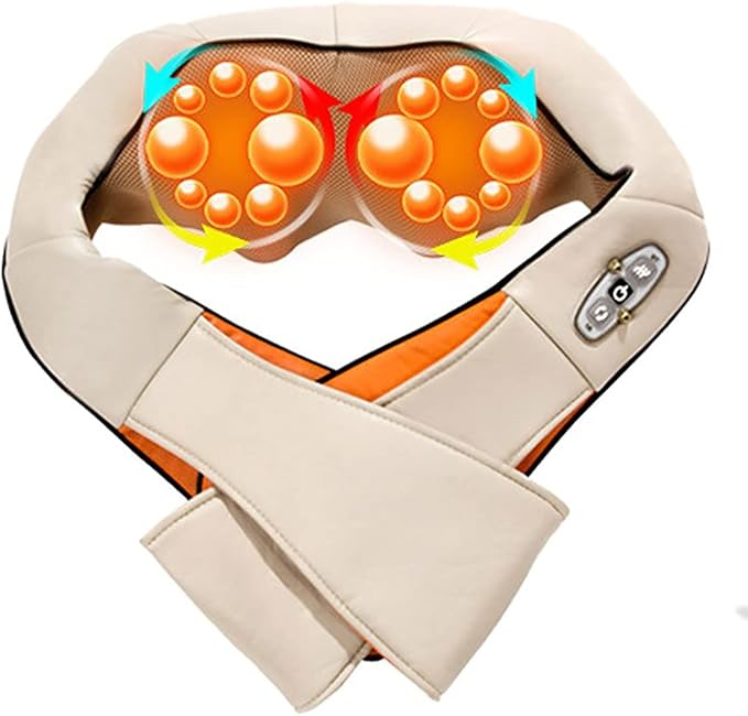 Kneading Electric Pulse Neck and Shoulder Massager | Deep Tissue Relief with Advanced Pulse Technology Nawazia