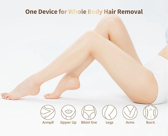 Home Use IPL Beauty Device – Painless Permanent Hair Removal System for Whole Body Nawazia