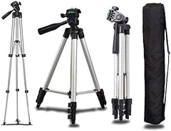 ETH-337: Black and Silver 50-Inch Camera Tripod Stand for Canon EOS Series (1100D, 500D, 550D, 600D) Nawazia
