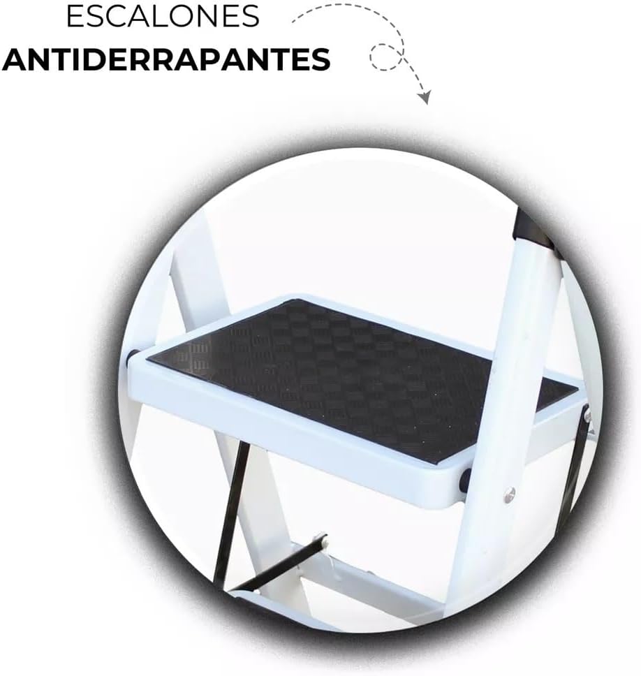 Lightweight Foldable Ladder – Anti-Slip Multi-Position Ladder, Heavy Duty & Sturdy, Compact Design for Home, Kitchen, Pantry, and Office Use, High Capacity Nawazia