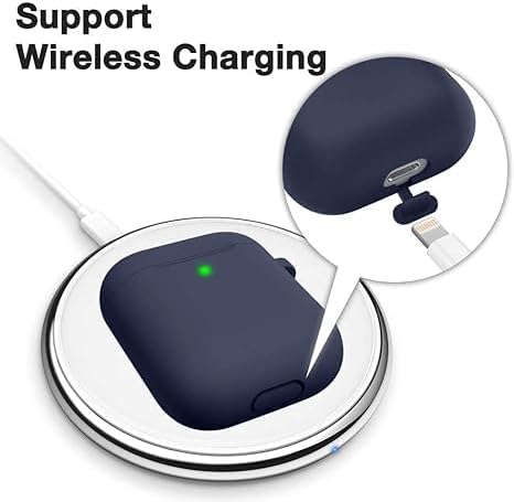 Soft Silicone Protective Case Cover for AirPods 2 & 1 | Durable & Stylish | Midnight Blue Nawazia