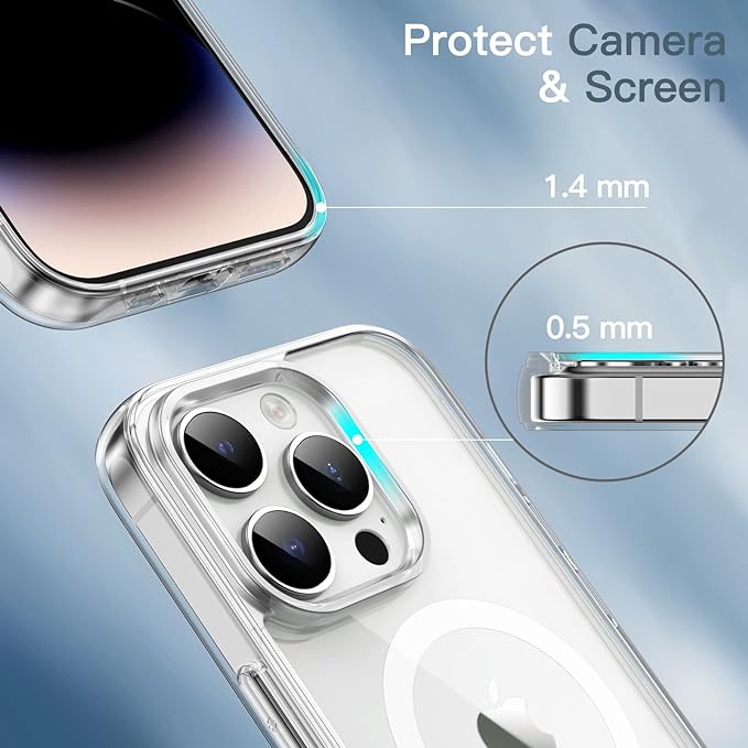 MagSafe Compatible Magnetic Phone Case | Military-Grade Shock Protection for iPhone 14 Series Nawazia