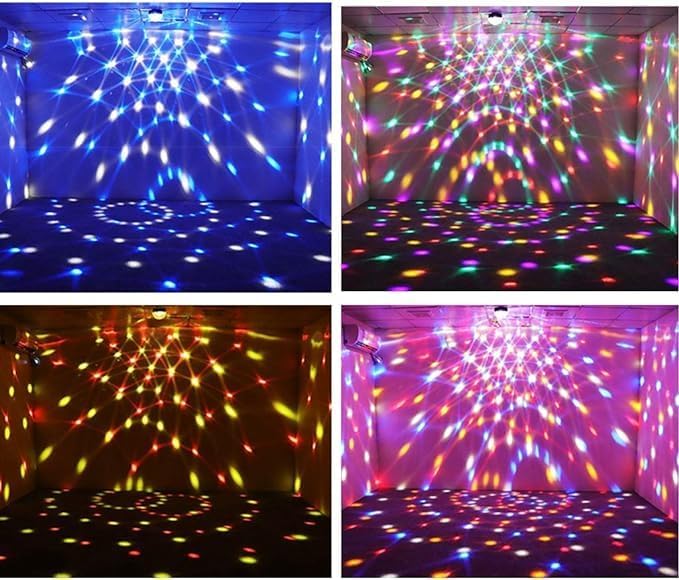 LED Disco Lights Party Lights | Rotating Crystal Magic Ball for Vibrant Celebrations Nawazia