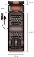 Full Body Massage Mat with Heat – 10 Vibrating Motors for Neck, Back, Waist, and Spine Relief | Vibration, Kneading, and Heat Therapy Nawazia