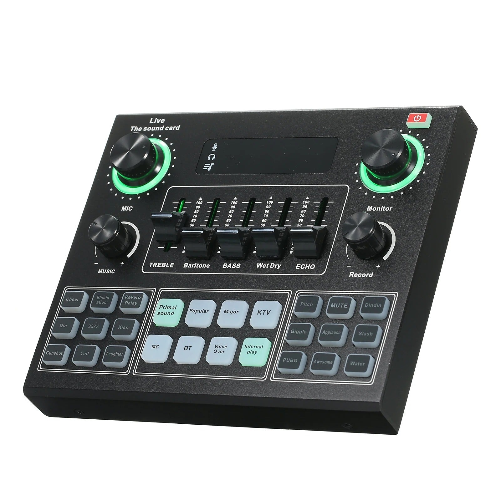 V9 Live Sound Card BT – Bluetooth Audio Mixer with Sound Effects for Mobile Broadcasts & Singing Nawazia