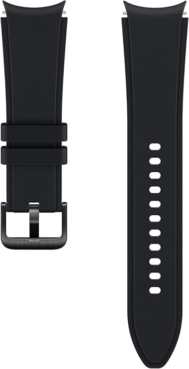 Sport Ridge Samsung Watch Band | 20mm Black M/L Size | Durable, Comfortable Replacement Strap Nawazia