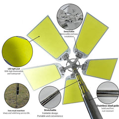 360° LED Camping Light | Adjustable RF-Controlled Fishing Rod Lamp | 12V Multifunction Outdoor Light Nawazia