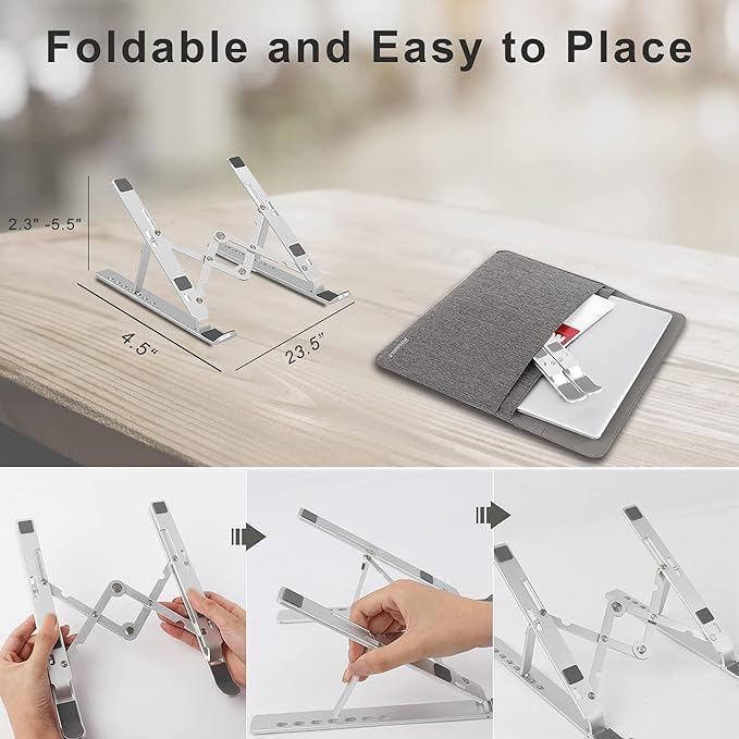 Creative Folding Laptop Stand | Adjustable & Portable Bracket for Enhanced Ergonomics Nawazia