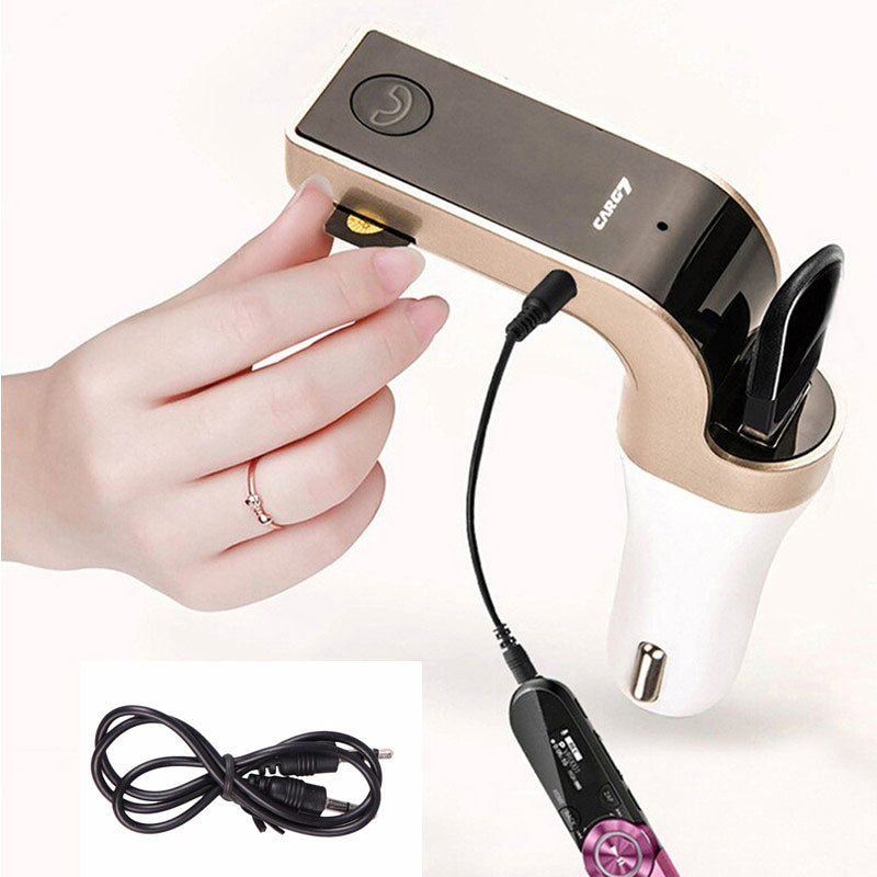 Car G7 LCD Bluetooth Car Charger FM Kit | MP3 Transmitter & Hands-Free Calling | (Multi) Nawazia