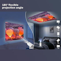 WiFi Projector | Full HD 1080p Portable Wireless Projector for Home Cinema Nawazia