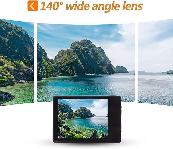 HD 1080P Outdoor WiFi Sports Camera | Waterproof Housing | 140° Wide Angle Lens & Accessory Kit Nawazia