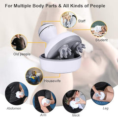 Smart 4D Head Massager | Electric Scalp Massager with 4 Heads & 84 Nodes | Hair Growth & Stress Relief Nawazia