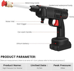20000mAh Cordless High-Pressure Washer Spray Gun | Portable Cleaning Solution | Compatible with Makita 18V Battery Nawazia