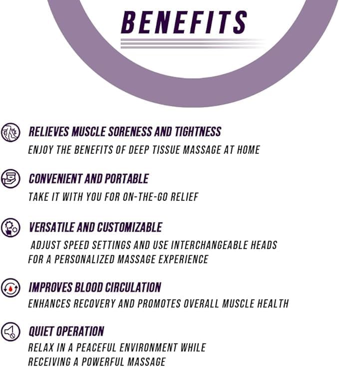 Deep Tissue Percussion Massage Gun | Compact & Powerful Muscle Relaxation Tool Nawazia