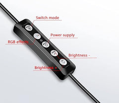 MJ33 RGB LED Soft Ring Light | 26CM Adjustable Ring Light with Phone Holder | Perfect for Video Recording & Live Streaming Nawazia