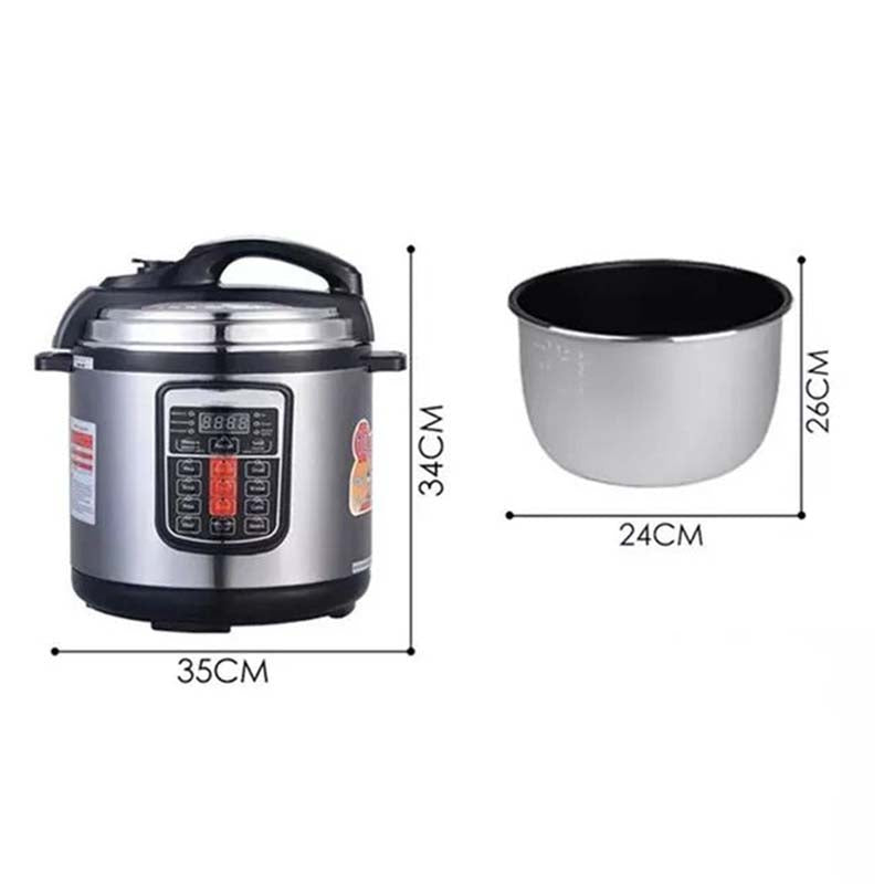10L Smart Multi-Cooker - High Pressure Rice Cooker & Electric Pressure Cooker with Digital Display, 12 Cooking Functions Nawazia