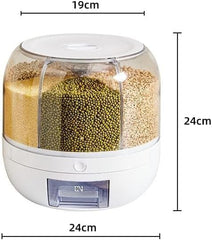 Multifunctional Grain Storage System – Large Capacity Grain Dispenser and Rice Box with Durable Build