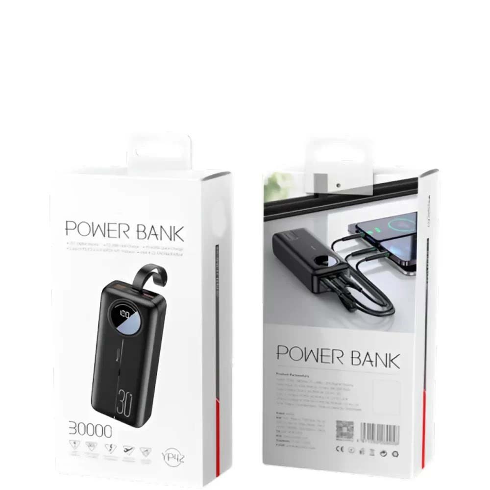 LCD Digital Display Power Bank – 30000mAh Portable Charger with High-Speed Charging Nawazia