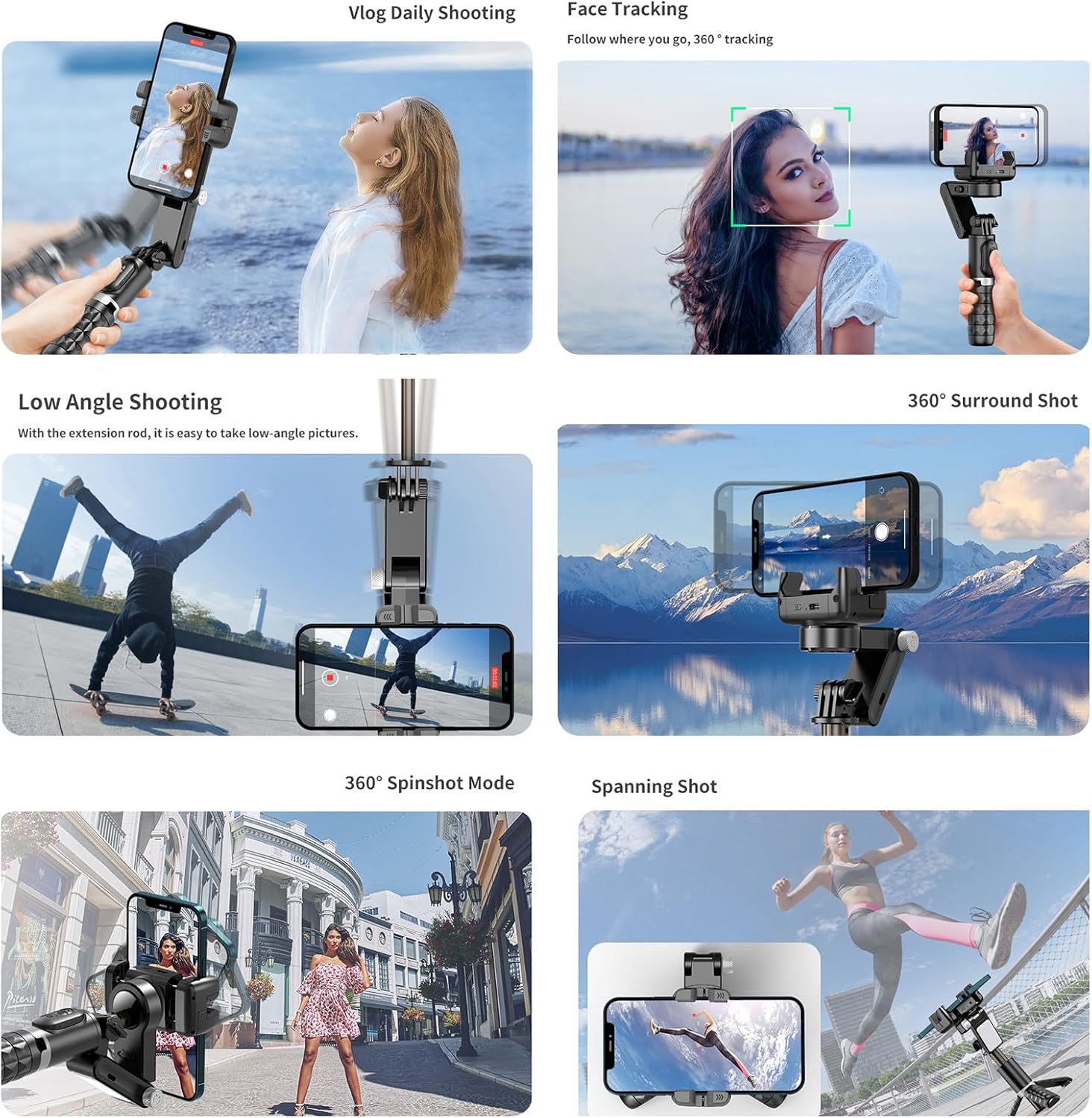 Q18 Mobile Phone Selfie Stick – Anti-Shake Gimbal Stabilizer with Built-In Fill Light, Rechargeable Battery, and Universal Smartphone Compatibility Nawazia