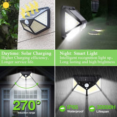 100 LED Solar-Powered