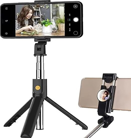 Mini Portable Gimbal Bluetooth Selfie Stick with Tripod Stabilizer | Wireless 3-in-1 Phone Stand for Photography & Video Nawazia