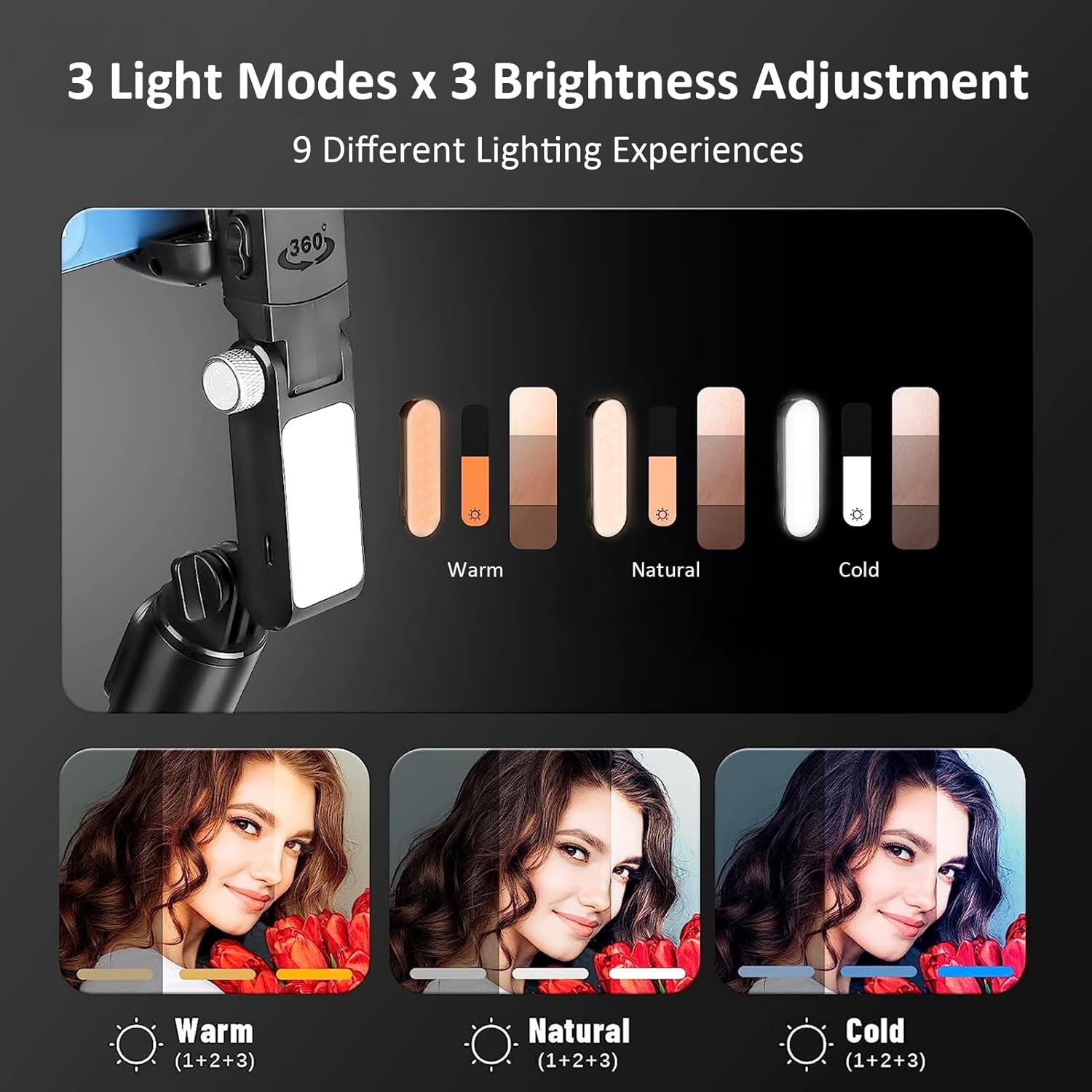 Q18 Mobile Phone Selfie Stick – Anti-Shake Gimbal Stabilizer with Built-In Fill Light, Rechargeable Battery, and Universal Smartphone Compatibility Nawazia