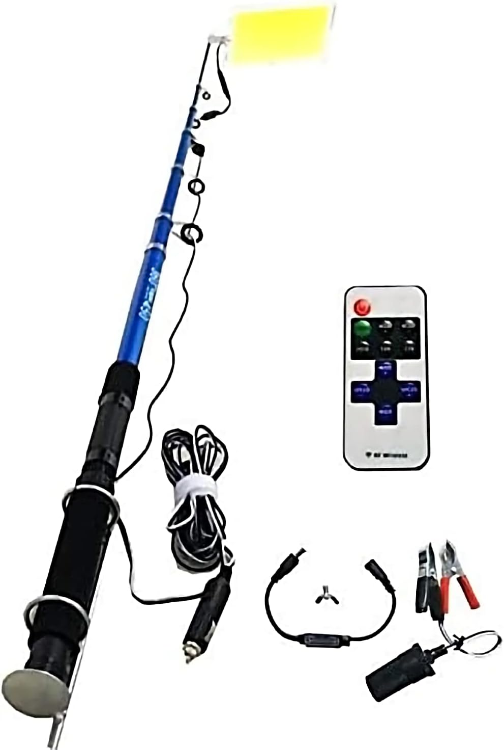 360° Multifunction Outdoor LED Light | 5M Fishing Rod Lamp with IR Remote | 3 Modes | 800W Camping Lantern Nawazia