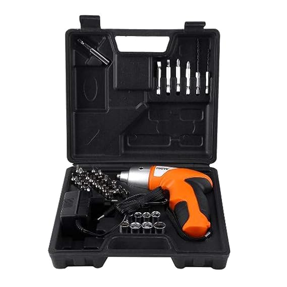 Rechargeable Electric Screwdriver | Cordless Screwdriver with Dual LED Light | 3.6V 1300mAh Li-ion Compact Tool Nawazia