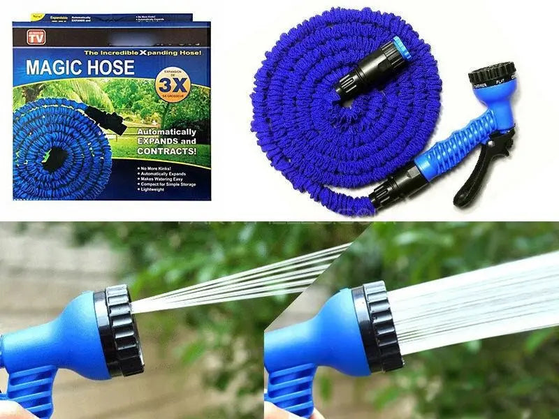 100Ft/30M Magic Hose Pipe | Expandable Garden Hose with Spray Gun | Flexible Water Hose for Car Washing, Pool Filling, and Plant Watering Nawazia