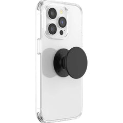 PopGrip with Swappable Top - Black, Phone & Tablet Grip, Stand, and Wireless Charging
