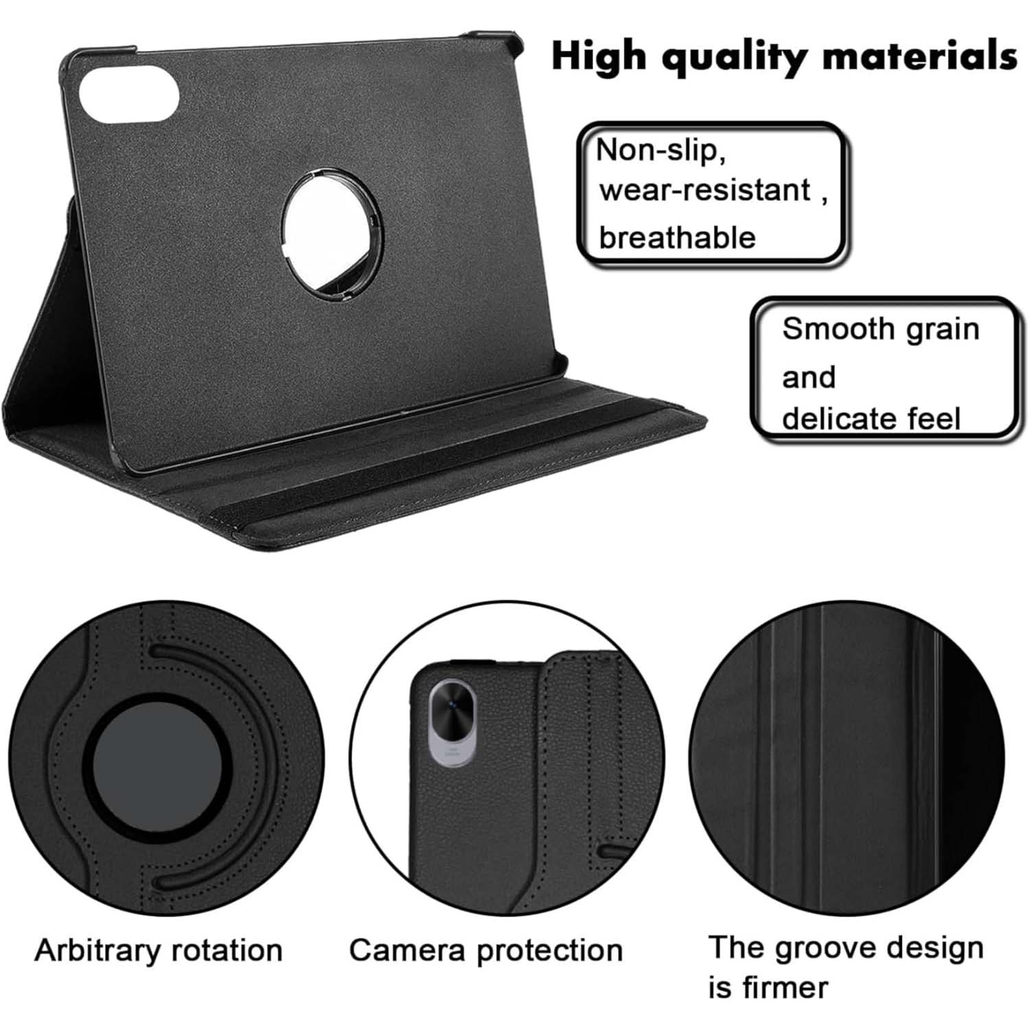 360° Rotating Leather Stand Cover for Huawei MatePad Air 11.5 - Multi-Angle Viewing with Auto Sleep/Wake (Multi-Color) Nawazia