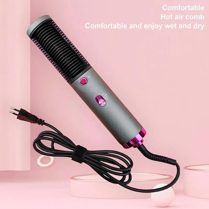 3-in-1 Hot Air Brush | Dry, Straighten, and Curl | Effortless Hair Styling Made Simple Nawazia