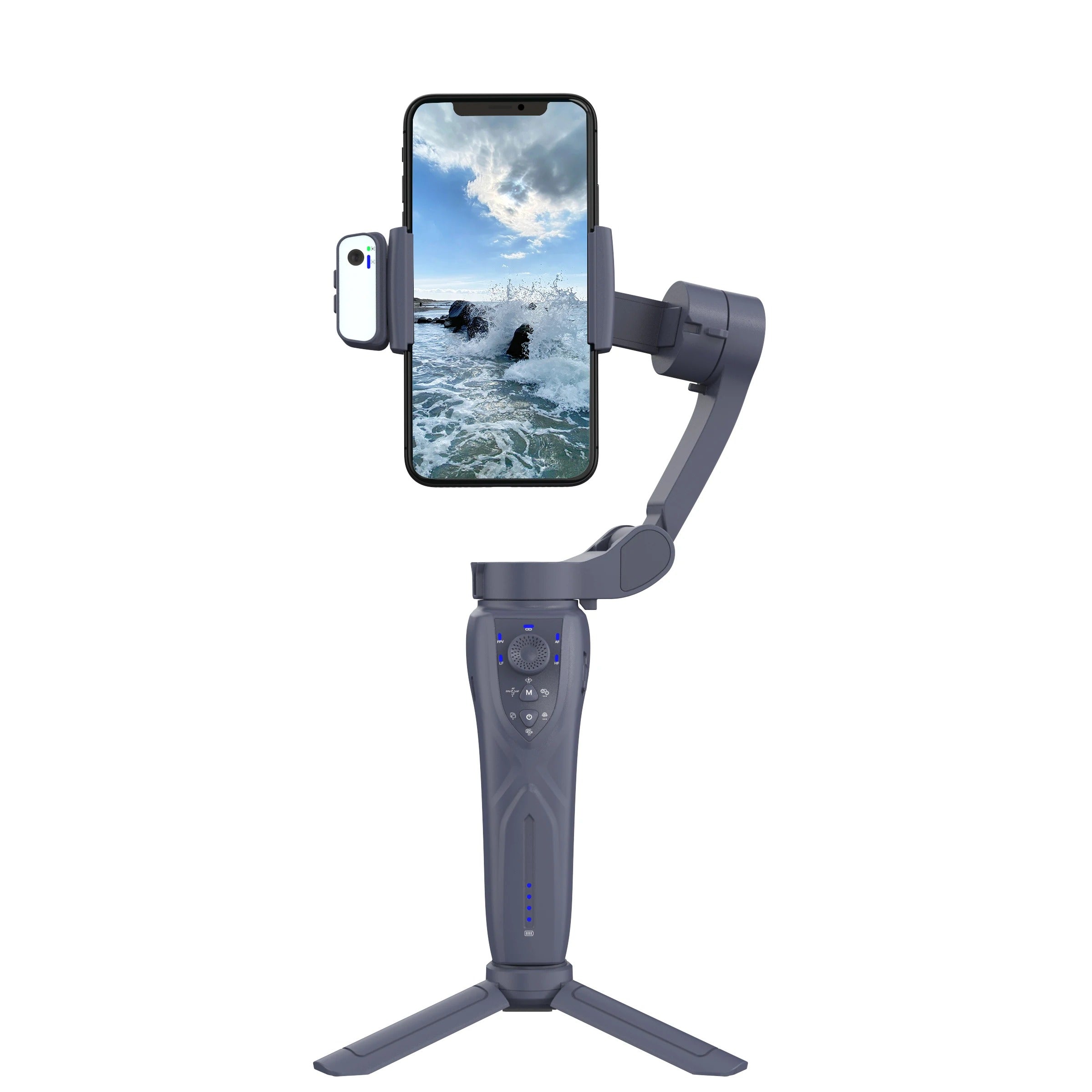 Handheld Gimbal F12 Camera Stabilizer | Tripod with Face Tracking & Horizontal Stabilizer for Selfies Nawazia