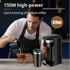 750W 430ML European Electric Espresso Coffee Maker | Italian-Style Brewing for Home & Office Nawazia