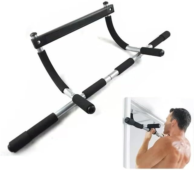 Pull-Up Bar for Doorway – Adjustable Height, Portable Chin-Up Bar with Non-Slip Foam Grips for Effective Upper Body and Core Strength Training Nawazia