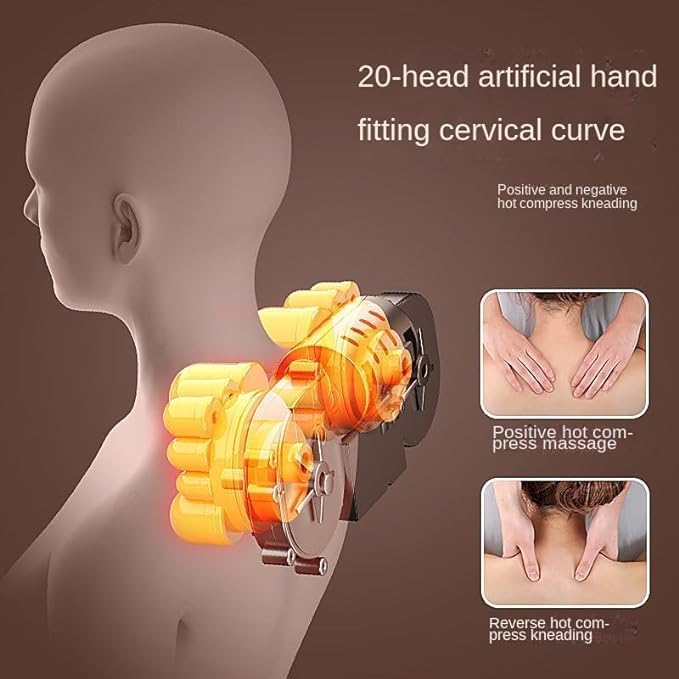 Infrared Heating Massager Cushion | Therapeutic Warmth & Vibrations for Full-Body Comfort Nawazia