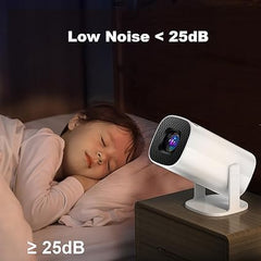 Mini Portable 4K Projector 2024 – Android 11, 280 ANSI, WiFi/Bluetooth, Auto-Correct & 180º Rotation