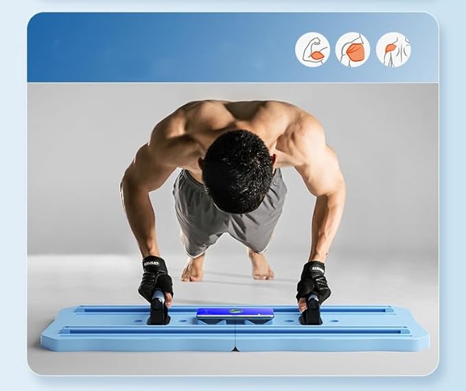 Versatile Upper Body Fitness Board – Foldable Push-Up Challenge Board for Strength Training | Portable Home Workout Tool Nawazia