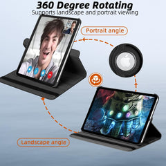 360° Rotating Leather Case for iPad 10th Generation 10.9 Inch with Auto Sleep
