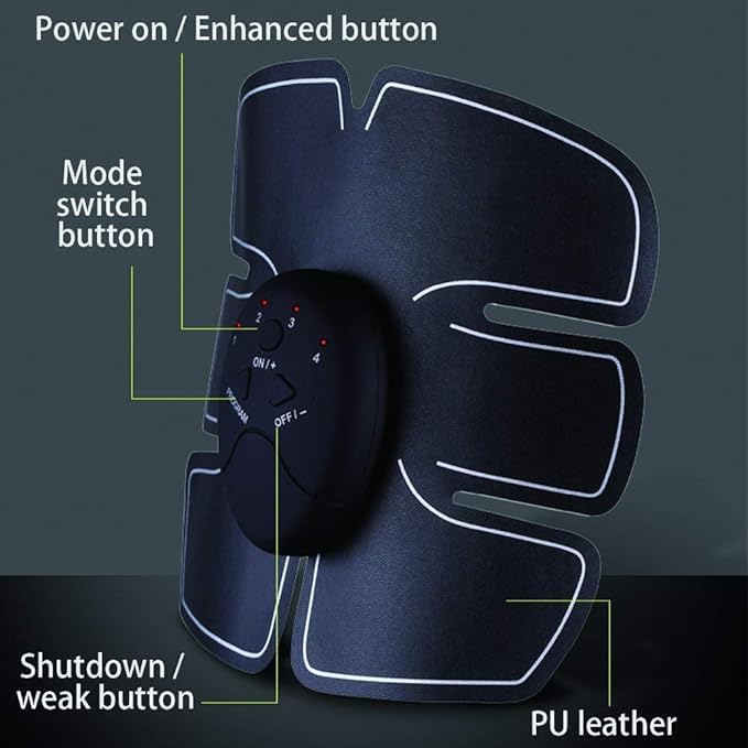 Vest Line Abdominal Muscle Sticker | Black Six-Pack Stimulator for Sculpting & Toning Nawazia