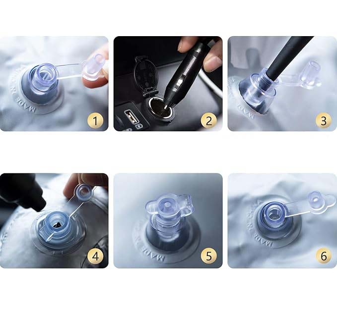 Car Air Mattress | Portable Inflatable Camping & Travel Bed | Comfortable Resting Mat for Car Backseat | Easy to Inflate & Store Nawazia