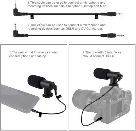 4-in-1 Vlogging LED Selfie Kit – LED Light, Microphone, Tripod & Cold Shoe for Smartphones Nawazia