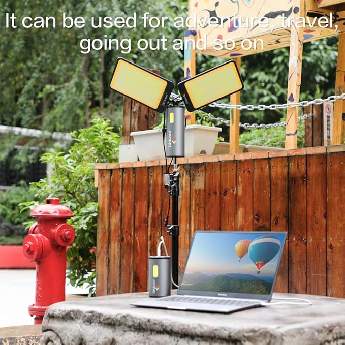 Multi-Functional Portable Power Supply | USB Rechargeable 12W Emergency Light for Camping & Tents Nawazia