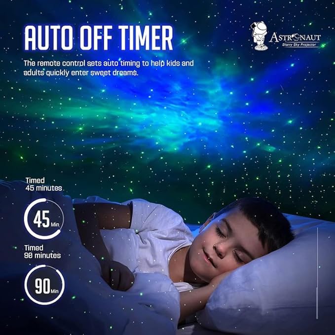 Astronaut Galaxy Star Projector Night Light | Starry Nebula Ceiling LED Lamp with Timer & Remote Nawazia