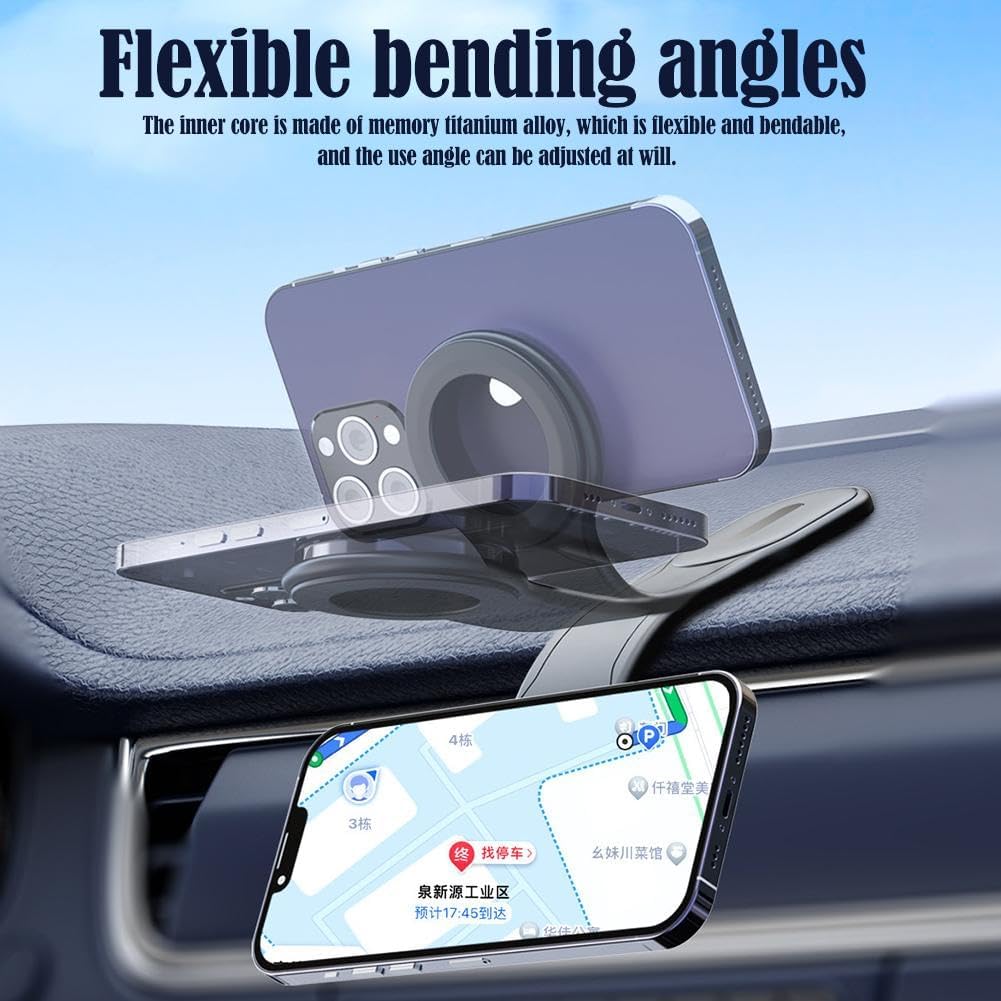 Magnetic Phone Holder Base for Car | Secure & Convenient Dashboard Bracket | Hands-Free Design for All Smartphones | Durable & Sleek Nawazia