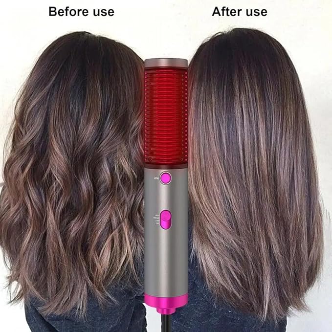 3-in-1 Hot Air Brush | Dry, Straighten, and Curl | Effortless Hair Styling Made Simple Nawazia