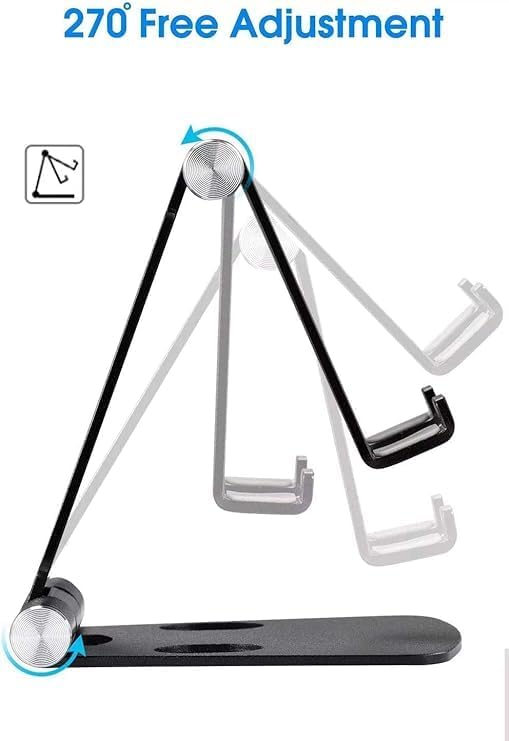 Fully Foldable Adjustable Cell Phone Stand | Desktop Holder for Phones & Tablets Nawazia