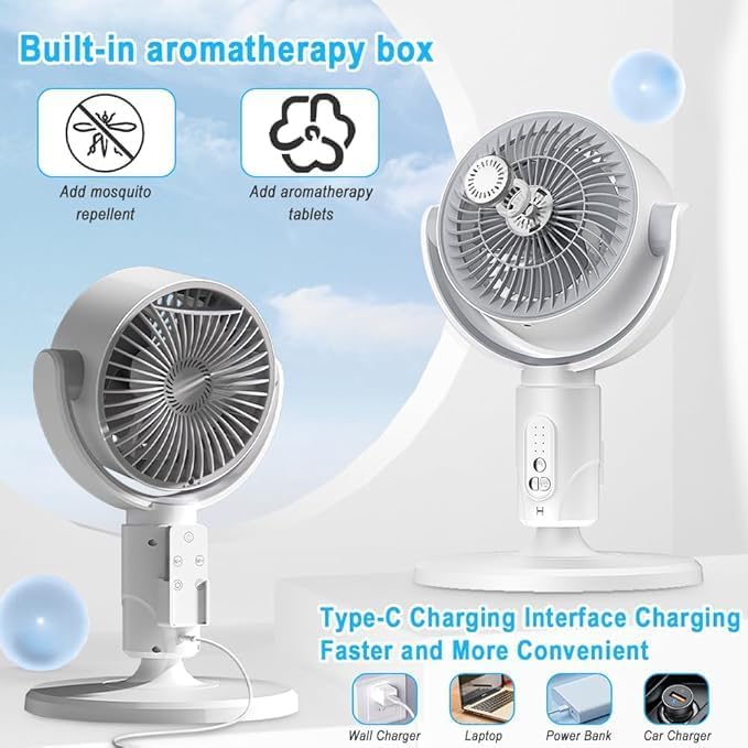 Home Smart Electric Air Cooling Fan – Quiet, Portable Air Circulation System with Remote Control Nawazia