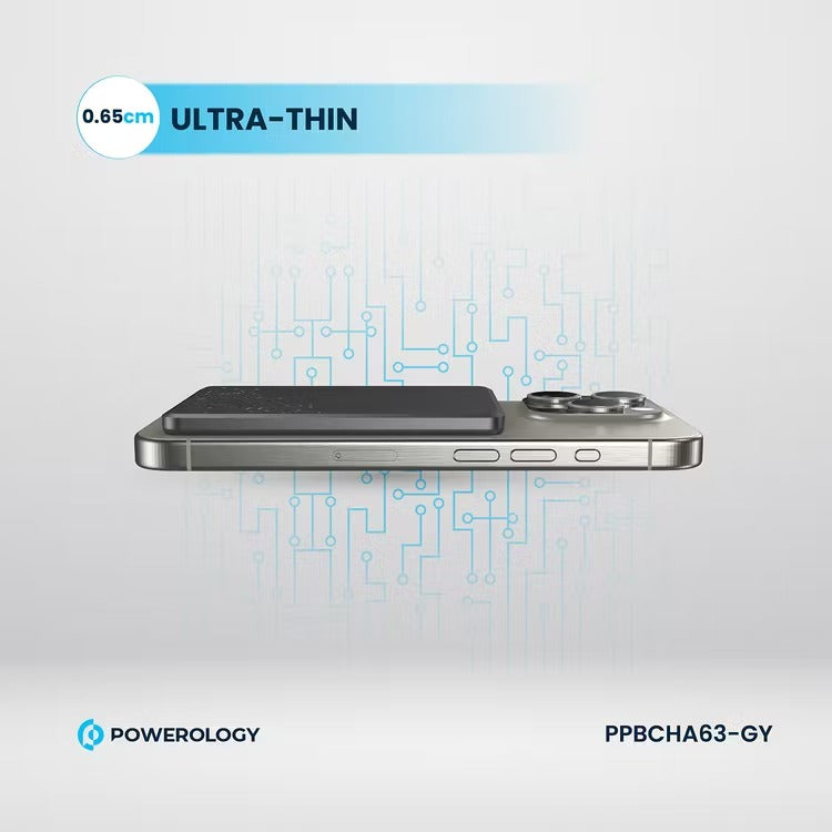 5000mAh MagSafe Power Bank with Ultra-Slim Aluminum Body