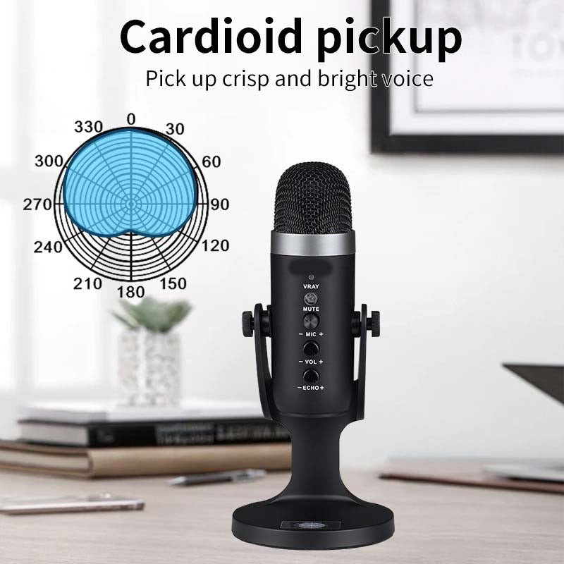 Mc-PW8 Professional USB Microphone – Condenser Desktop Microphone for Gaming, Streaming, Podcasting & Recording Nawazia